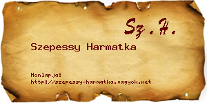 Szepessy Harmatka névjegykártya
